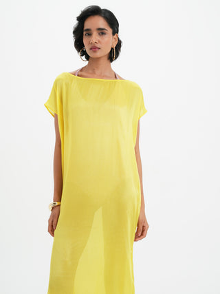 Leone Oversized Dress - Limoncello