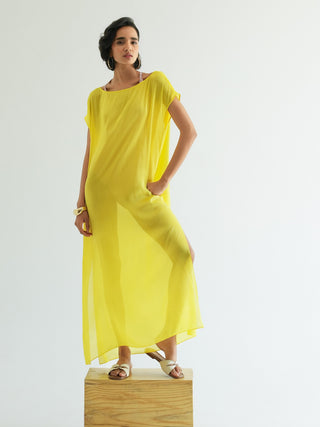 Leone Oversized Dress - Limoncello