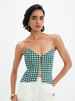 Adele Top - Pine Vichy