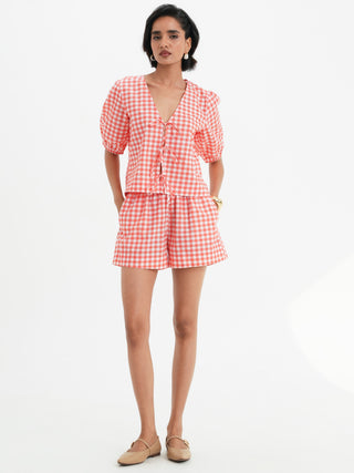 Luna Set - Coral Vichy