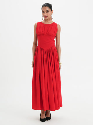 Nora Dress - Rouge