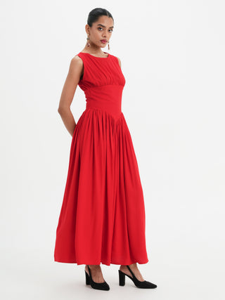 Nora Dress - Rouge