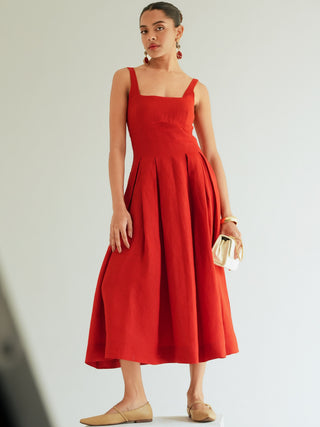 Celeste Dress - Rouge